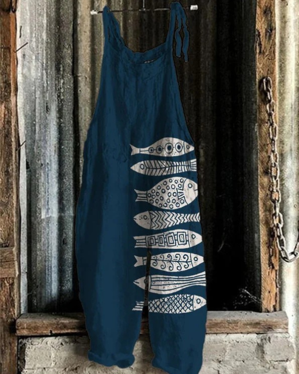 Mathilde - Vintage Cvetlični Jumpsuit