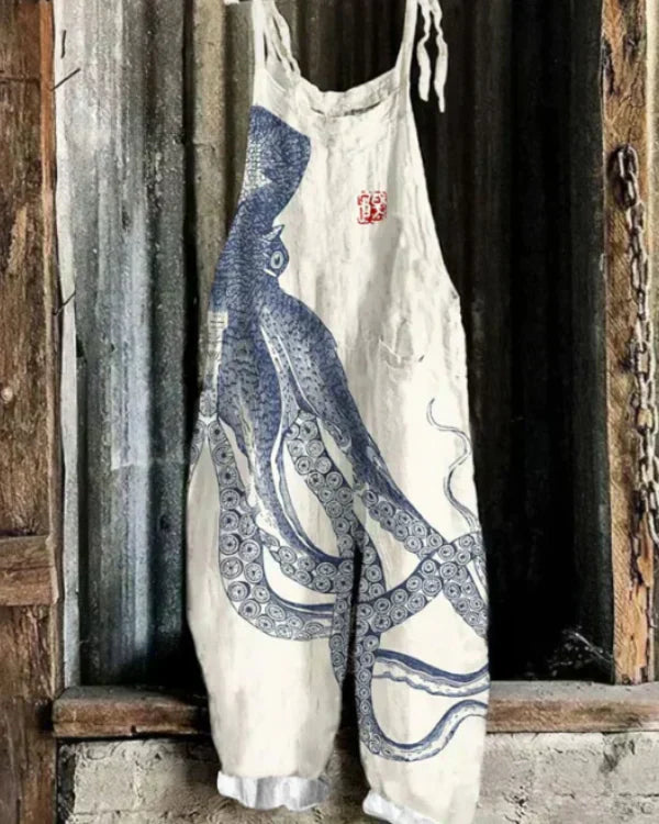 Marini™ | Širok kombinezon z vzorcem hobotnice