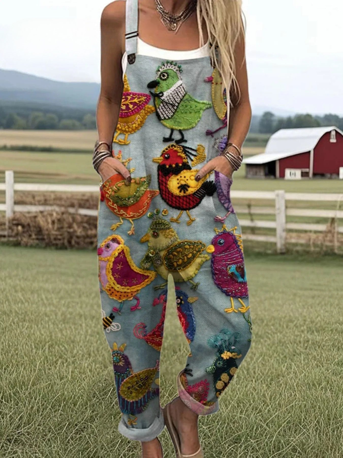 LW | Vintage Cvetlični Jumpsuit za Ženske - Brezskrbna stil in udobje čez ves dan