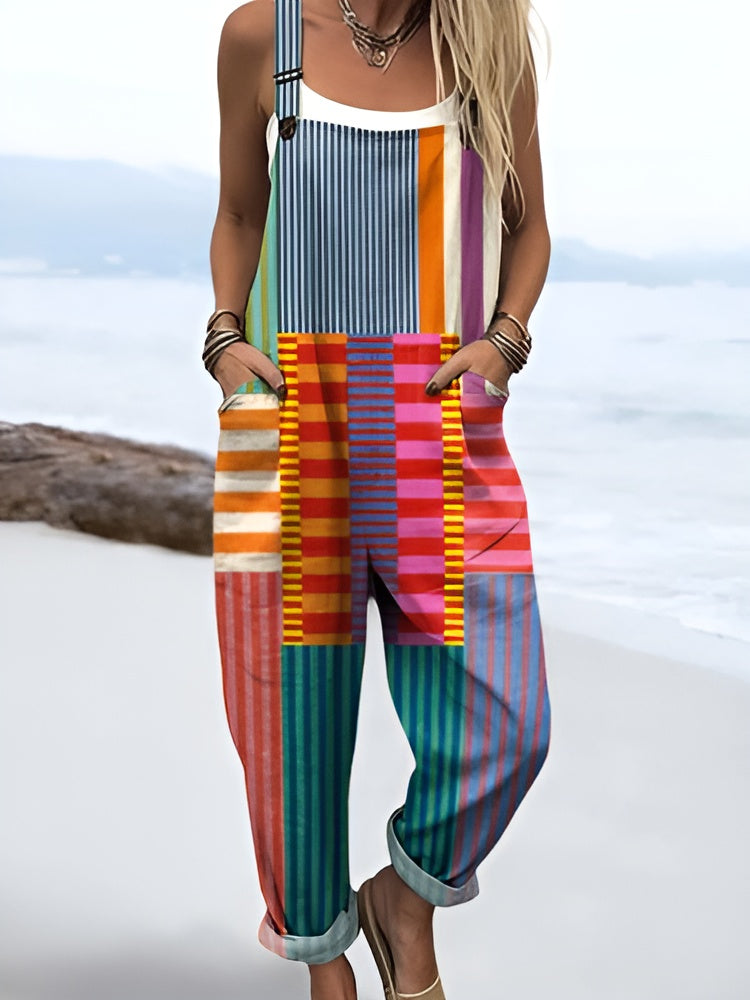 LW | Barvni Pop Stripe Overall