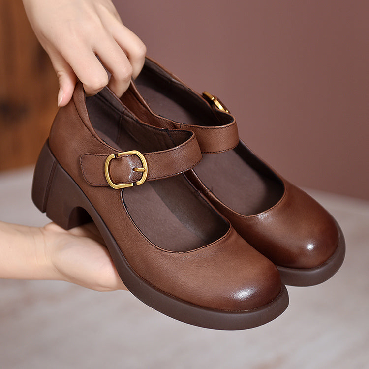 Mary-Jane™| Agnes Leren Mary Janes