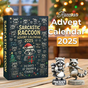 🎁 Sarkastischer Waschbär-Adventskalender 2025