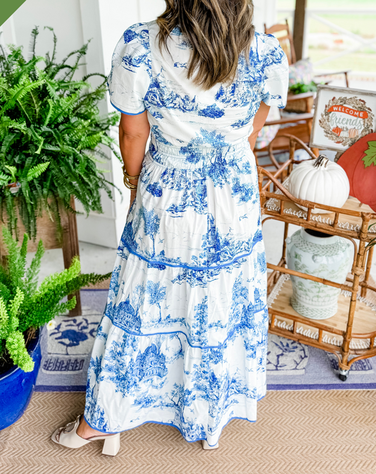 Eliza | Klasičen Toile Maxi
