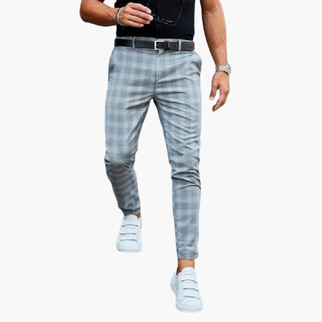 Roy | Moške karo chinos hlače