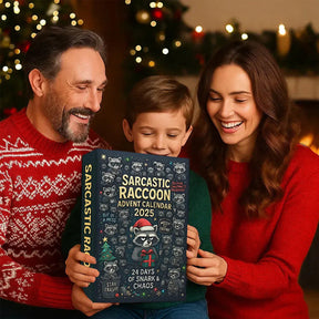 🎁 Sarkastischer Waschbär-Adventskalender 2025