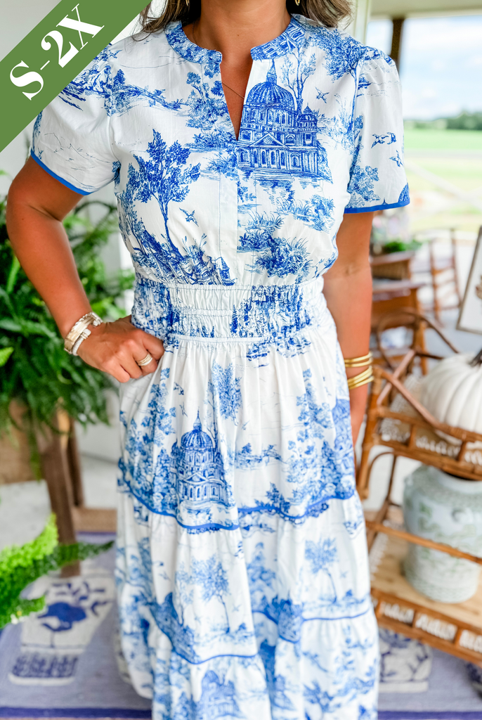 Eliza | Klasičen Toile Maxi
