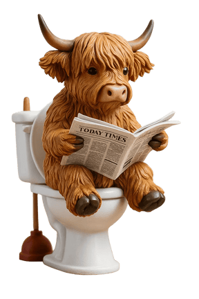 🐮Adventskalender med höglandskon 2025🎄✨ - Handgjord 3D-docka med höglandskon (24 delar)