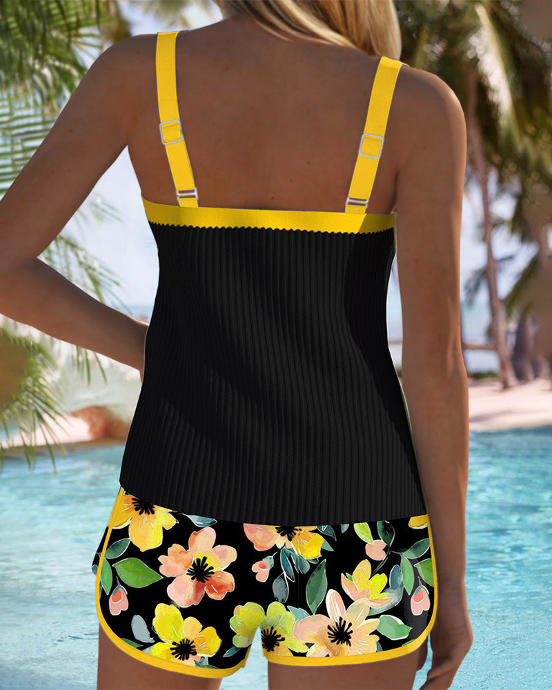Annette | Eleganten dvodelni tankini set za sproščujoče poletne dni