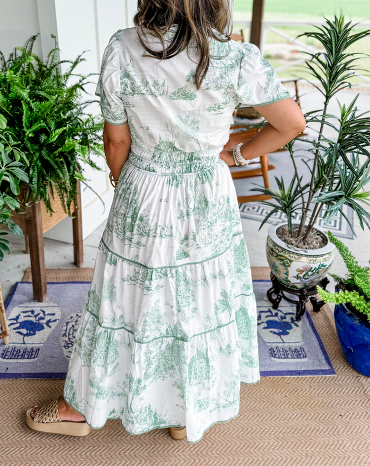 Eliza | Klasičen Toile Maxi