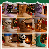 🎅Julera 49% rabatt 🎄3D-stickade djurstrumpor