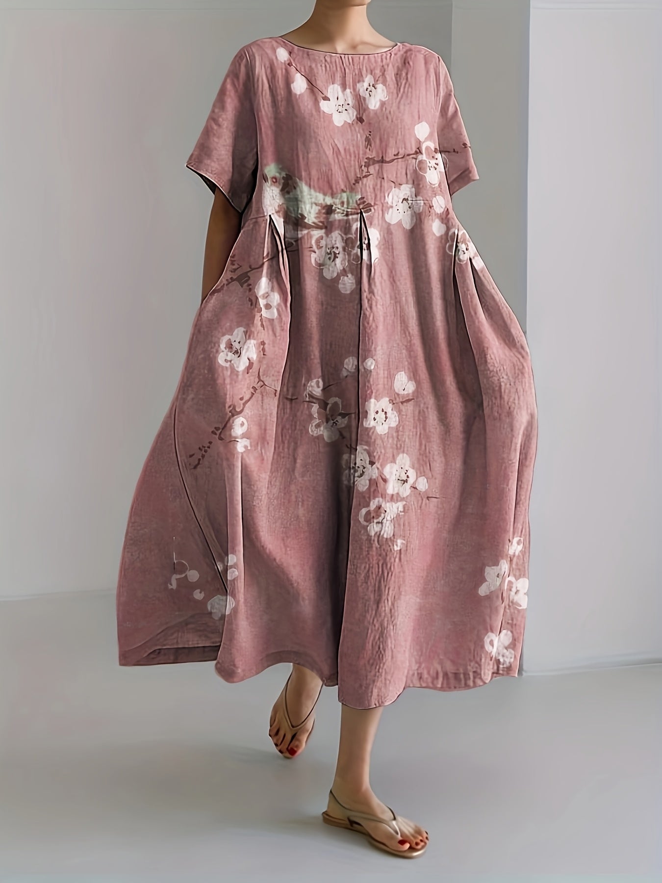 Lena - Blush Blossom Obleka