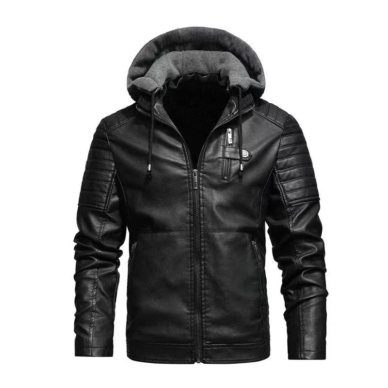 Enzo™ | Biker jakna z odstranljivo kapuco