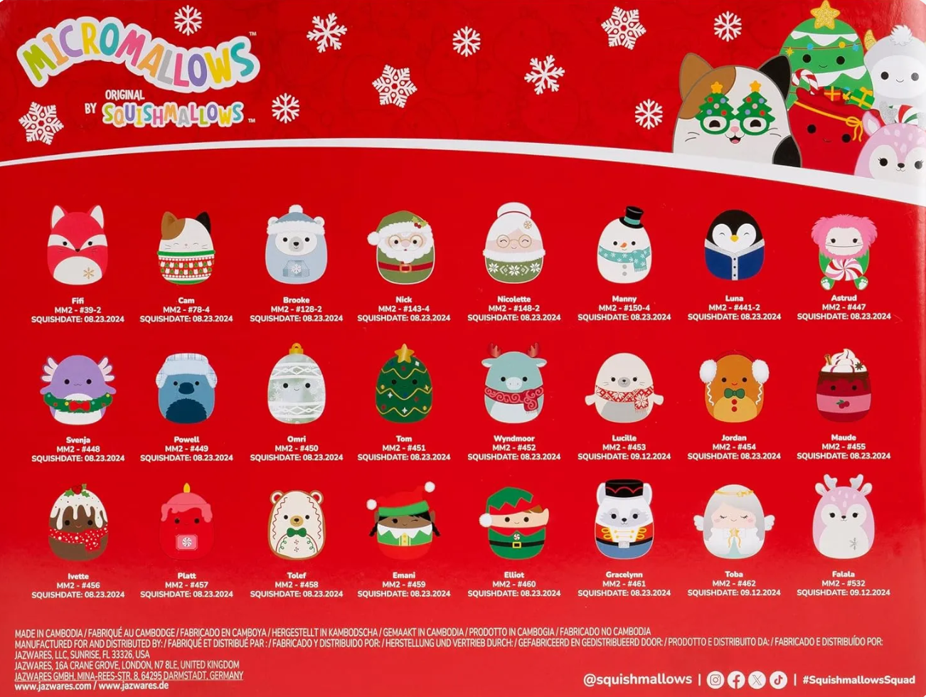 Squishmallows Micromallow Adventskalender
