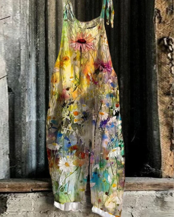 Flora - Vintage Cvetni Jumpsuit